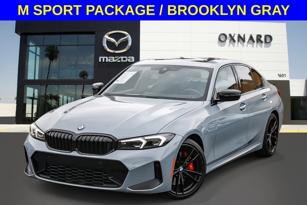 Brooklyn Gray Metallic 2023 BMW 3 Series Sedan Rear-Wheel Drive 8-Speed Automatic