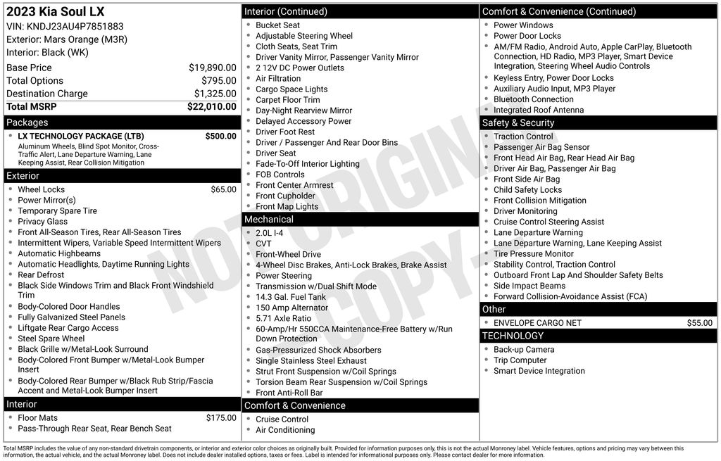 used 2023 Kia Soul car, priced at $15,700