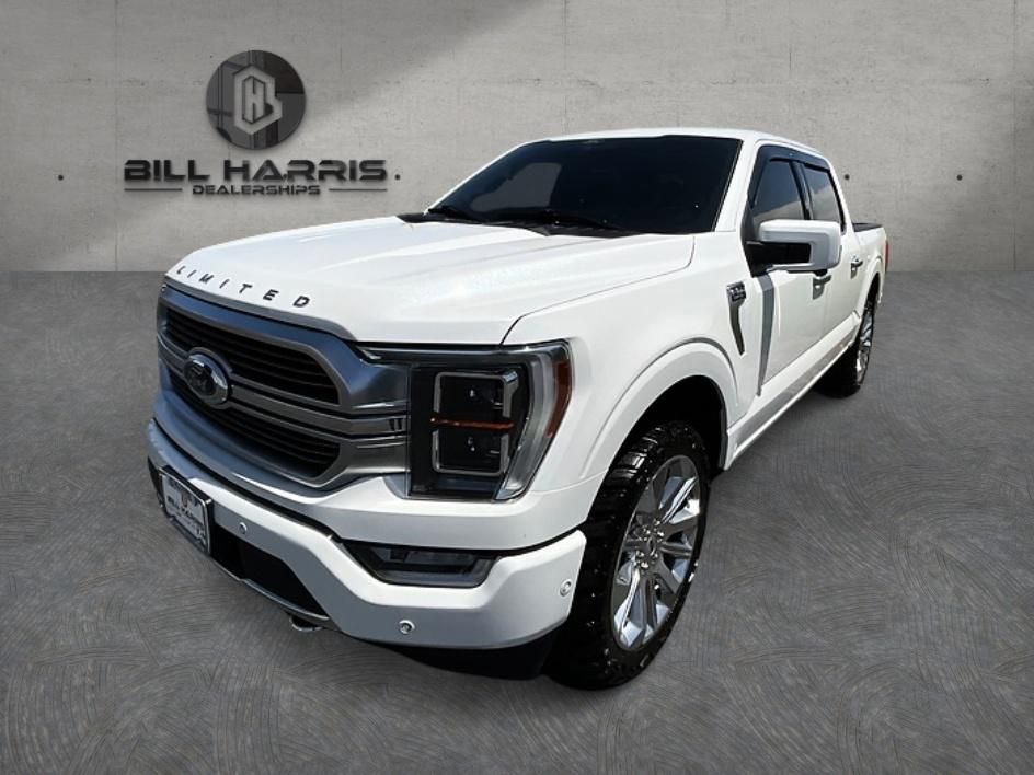 White Metallic 2021 Ford F-150 Limited SuperCrew 4WD Pickup Truck Four-Wheel Drive Automatic