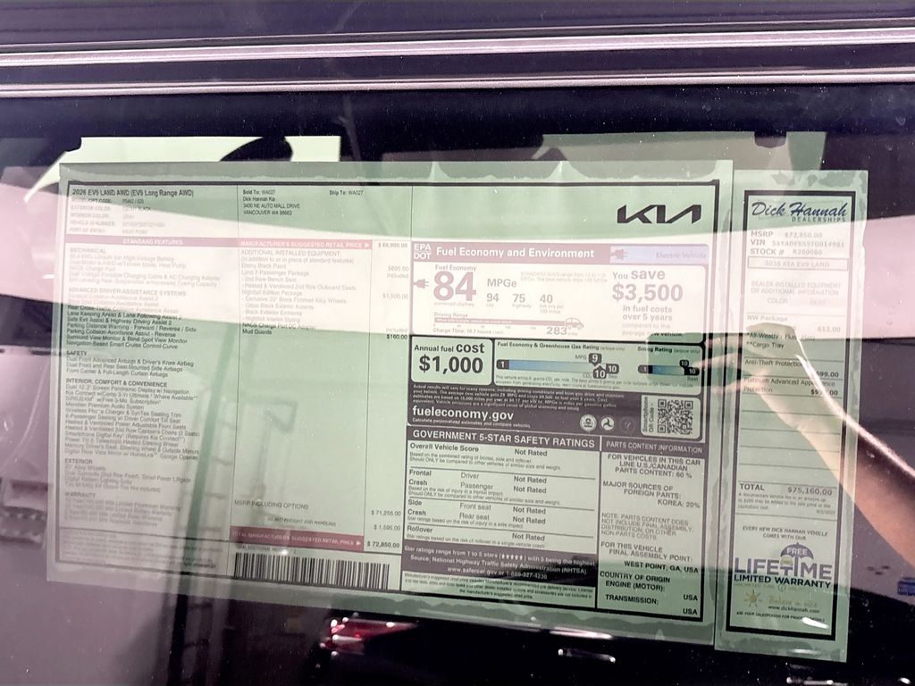 2026 Kia EV9 Land