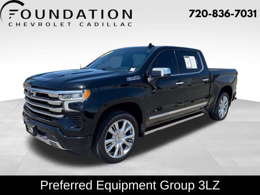 Black 2023 Chevrolet Silverado 1500 Pickup Truck Four-Wheel Drive Automatic