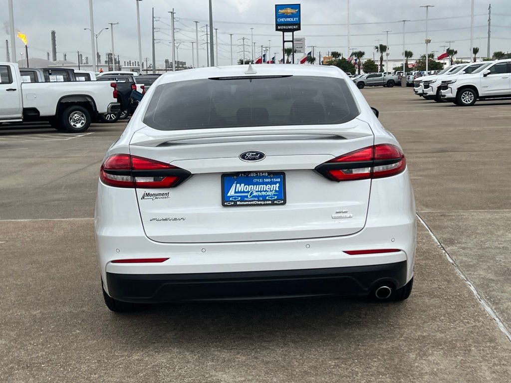 2020 Ford Fusion SE White at DeMontrond Ford