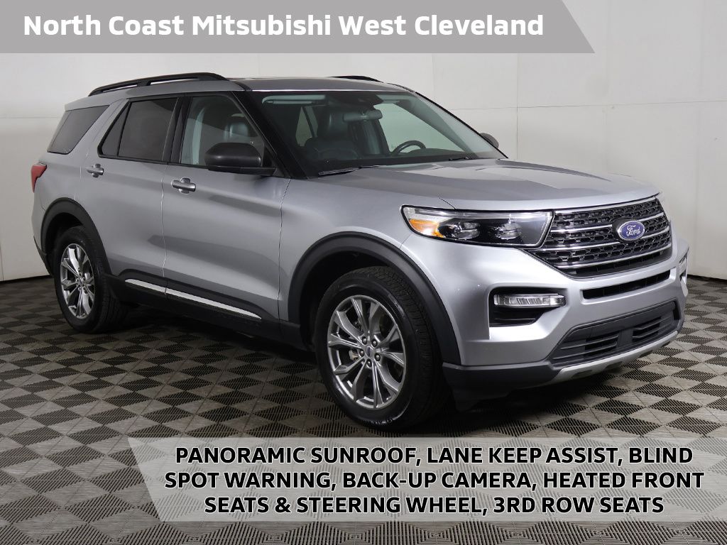 Iconic Silver Metallic 2023 Ford Explorer XLT AWD SUV / Crossover All-Wheel Drive Automatic