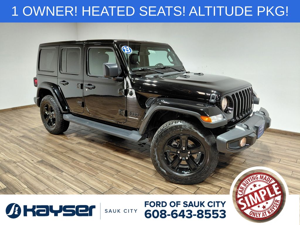 Black Clearcoat 2023 Jeep Wrangler SUV / Crossover Four-Wheel Drive 8-Speed Automatic