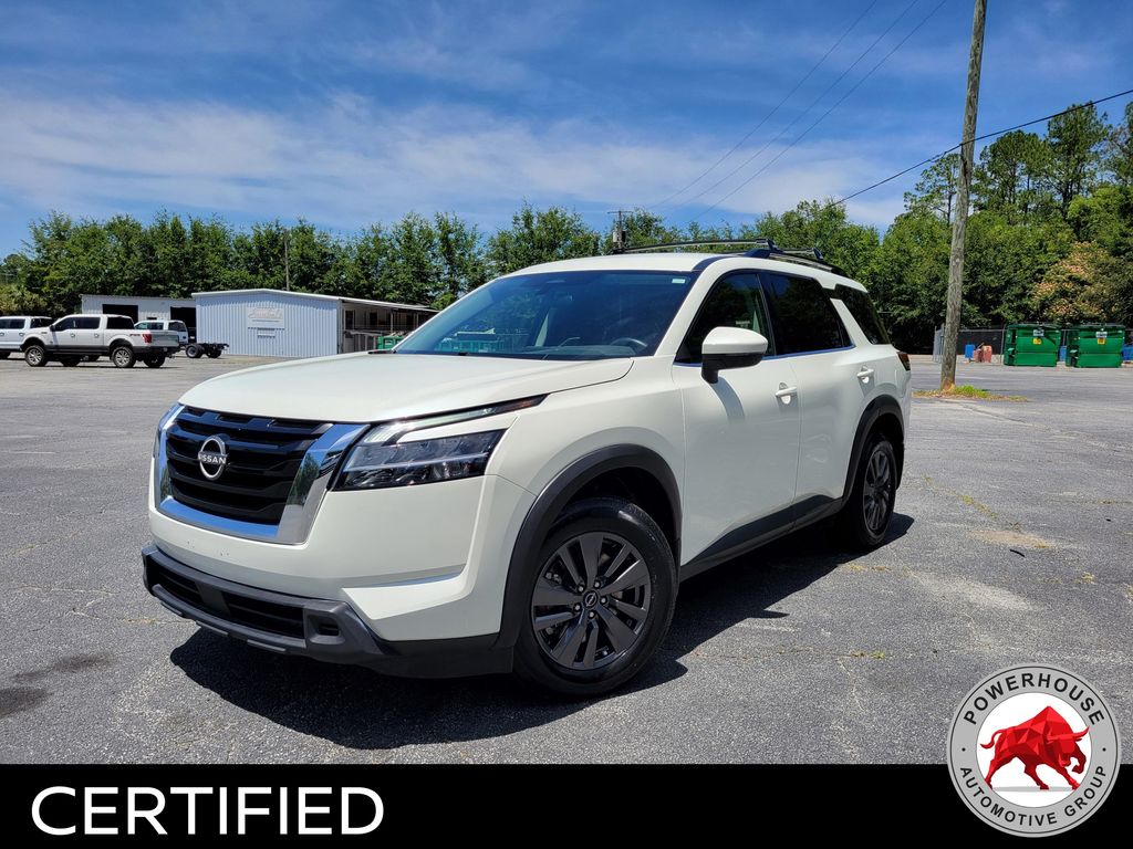 Pearl White Tricoat 2022 Nissan Pathfinder SUV / Crossover All-Wheel Drive 9-Speed Automatic