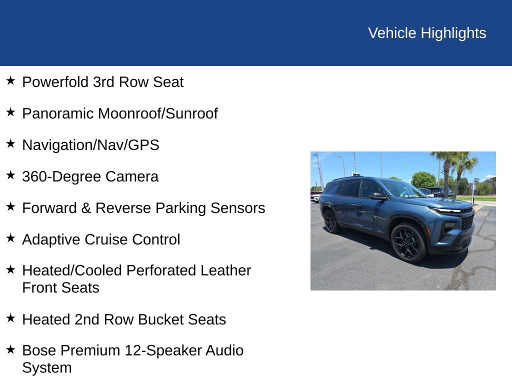 2026 Chevrolet Traverse FWD RS