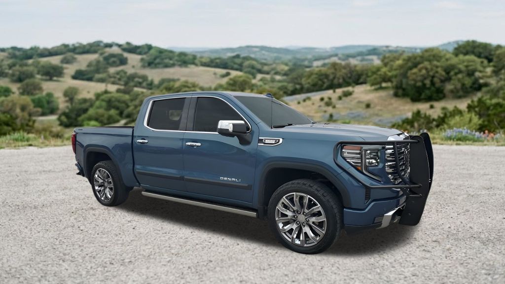Downpour Metallic 2024 GMC Sierra 1500 Denali Crew Cab 4WD Pickup Truck Four-Wheel Drive Automatic