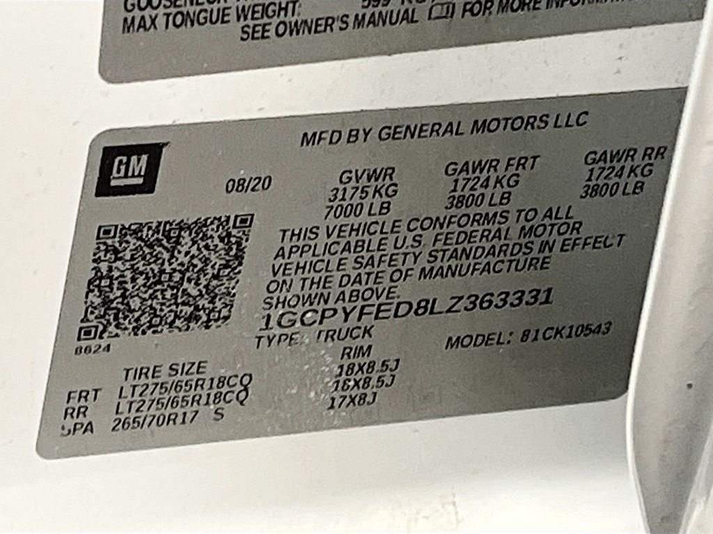 Used 2020 Summit White Chevrolet LT Trail Boss image 32