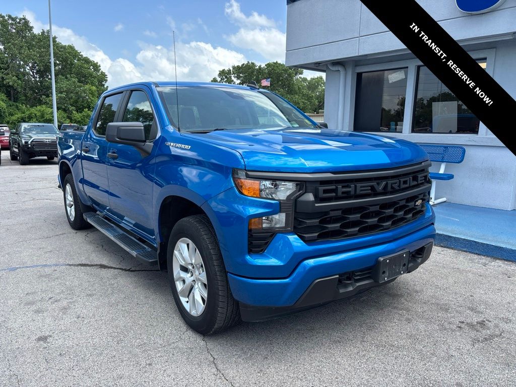 Glacier Blue Metallic 2023 Chevrolet Silverado 1500 Pickup Truck Four-Wheel Drive 8-Speed Automatic