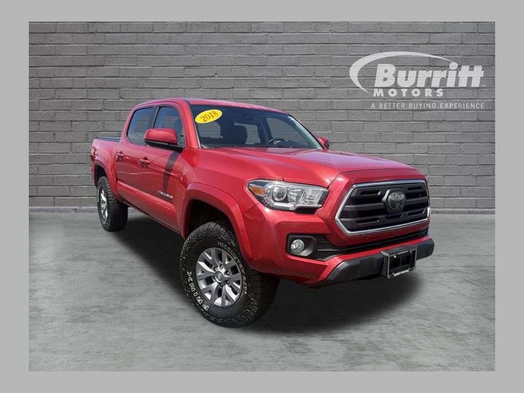 Barcelona Red Metallic 2018 Toyota Tacoma Pickup Truck Four-Wheel Drive 6-Speed Automatic