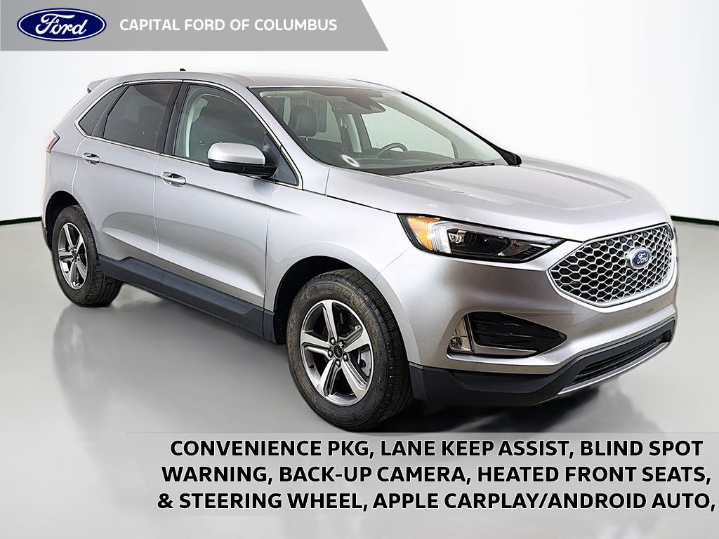 Iconic Silver Metallic 2024 Ford Edge SUV / Crossover All-Wheel Drive 8-Speed Automatic