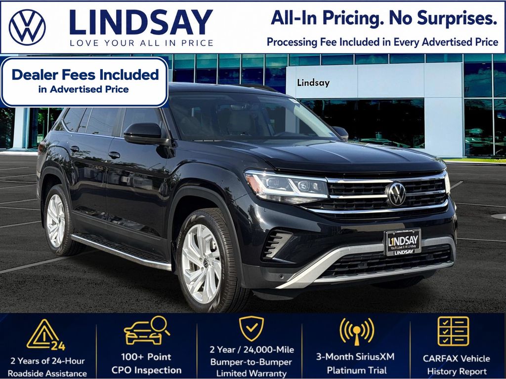 Deep Black Pearl 2023 Volkswagen Atlas   8-Speed Automatic