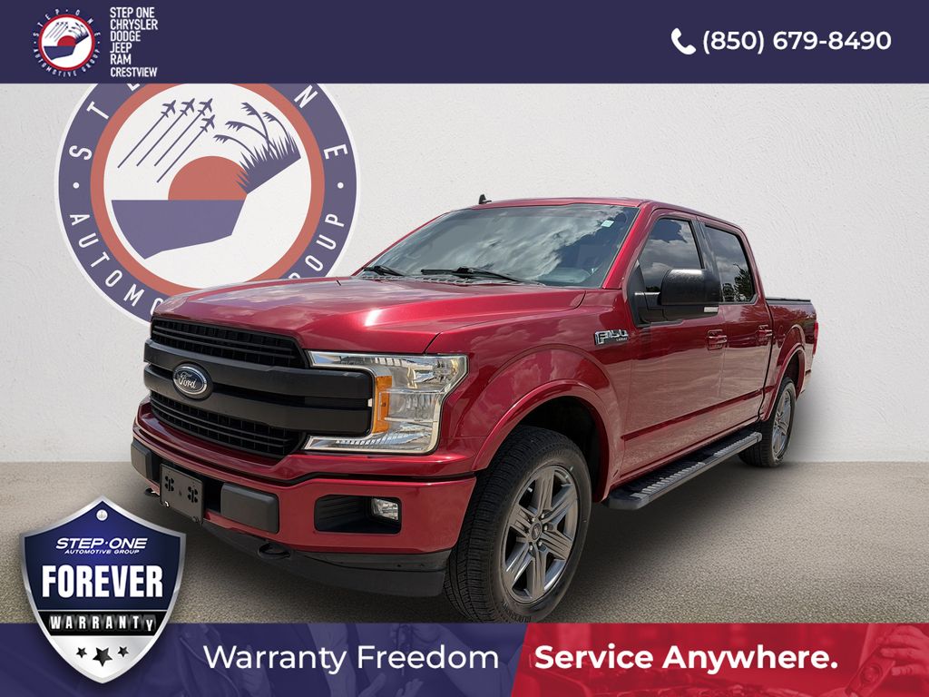 Red Metallic 2020 Ford F-150 Pickup Truck Four-Wheel Drive Automatic