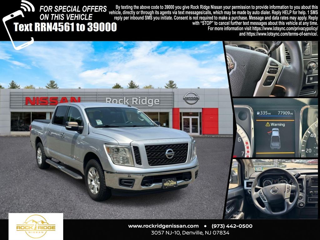 Brilliant Silver Metallic 2019 Nissan Titan Pickup Truck Four-Wheel Drive 7-Speed Automatic