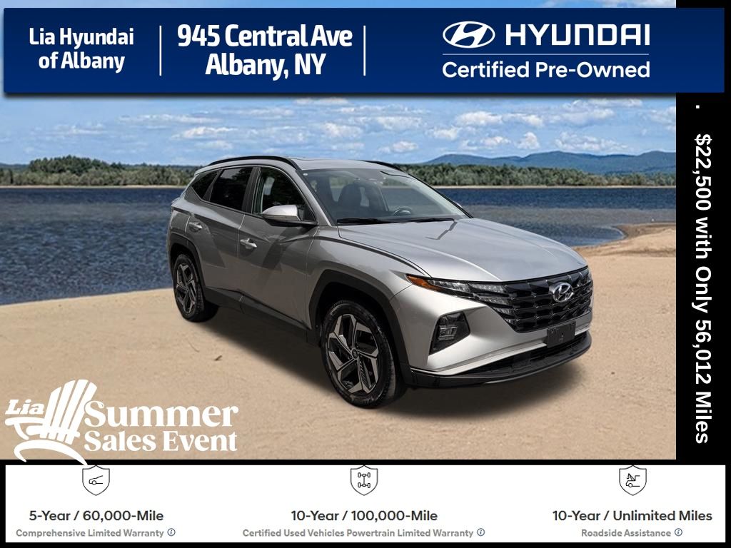 Shimmering Silver 2023 Hyundai Tucson SUV / Crossover All-Wheel Drive 8-Speed Automatic