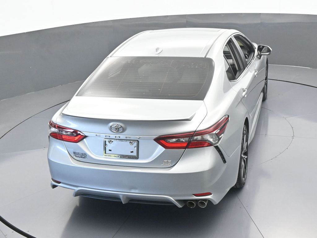 Used 2021 Celestial Silver Metallic Toyota SE image 47