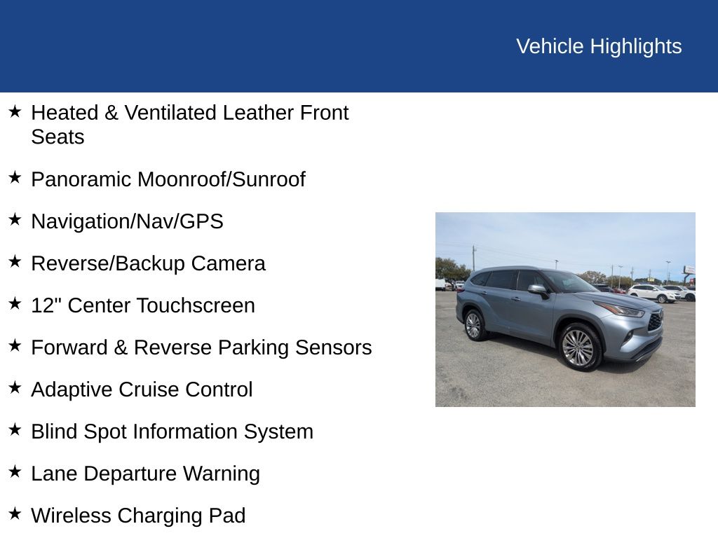 2023 Toyota Highlander Hybrid Platinum
