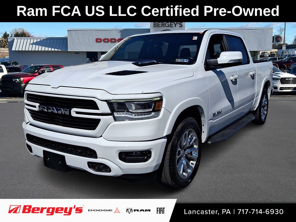 Bright White Clearcoat 2022 RAM 1500 Pickup Truck Four-Wheel Drive 8-Speed Automatic