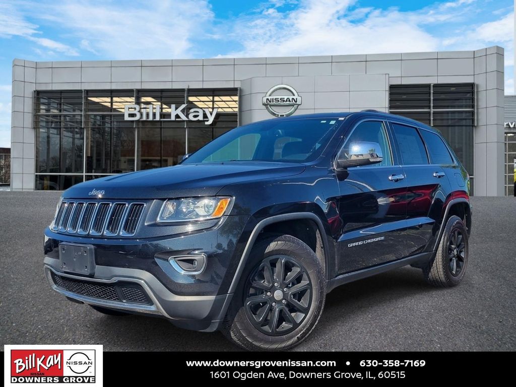 Brilliant Black Crystal Pearlcoat 2016 Jeep Grand Cherokee SUV / Crossover Four-Wheel Drive 8-Speed Automatic