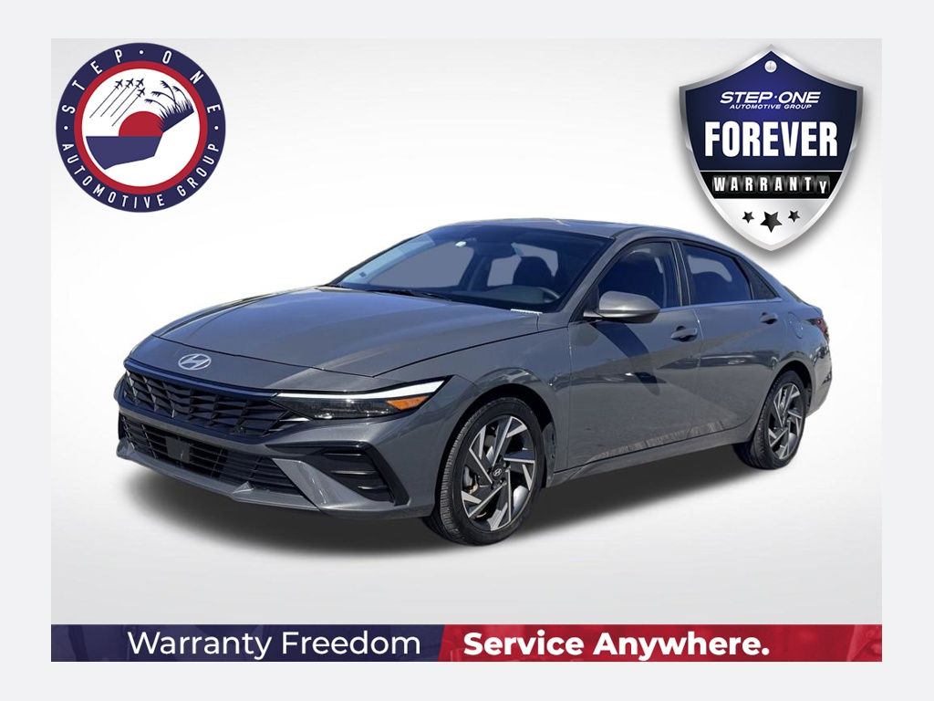 Ecotronic Gray 2024 Hyundai Elantra Sedan Front-Wheel Drive Continuously Variable Transmission