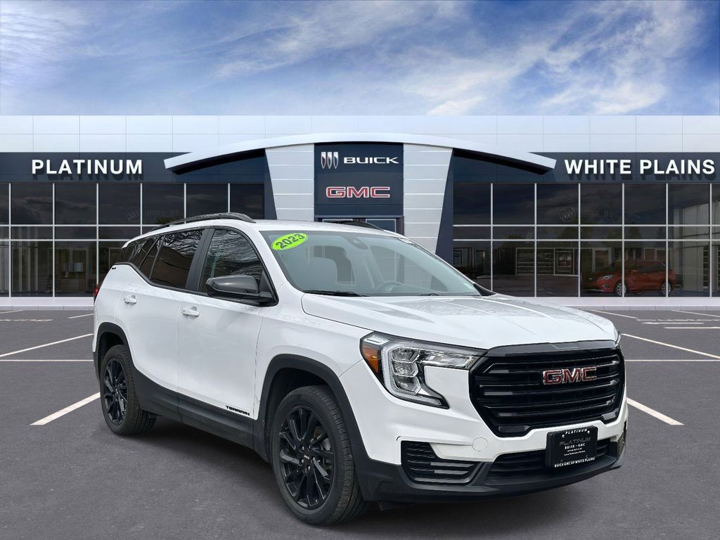 Summit White 2023 GMC Terrain SLE AWD SUV / Crossover All-Wheel Drive 9-Speed Automatic