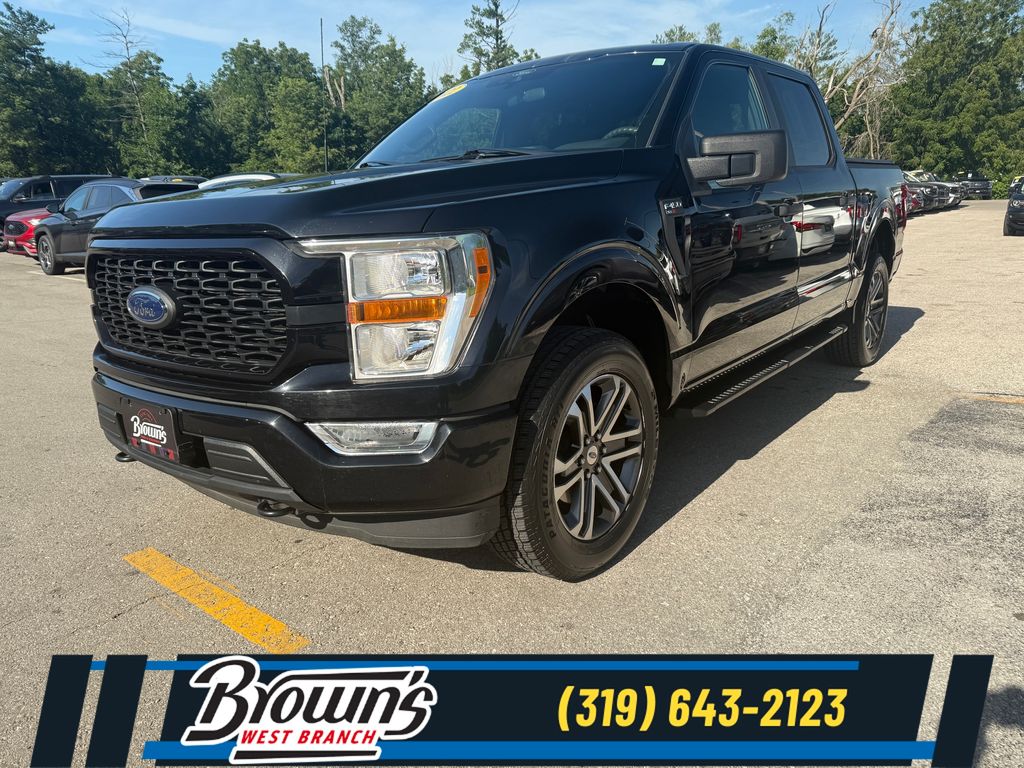 Black Metallic 2022 Ford F-150 Pickup Truck Four-Wheel Drive Automatic