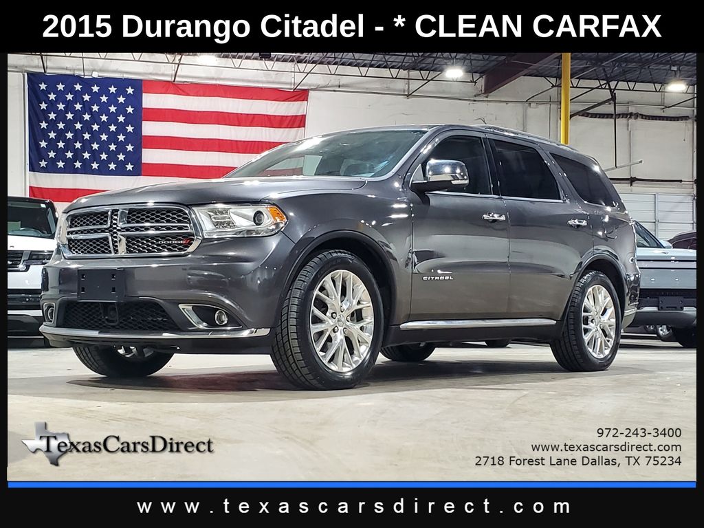 Gray (Granite Crystal Metallic Clearcoat) 2015 Dodge Durango Citadel RWD SUV / Crossover Rear-Wheel Drive 8-Speed Automatic
