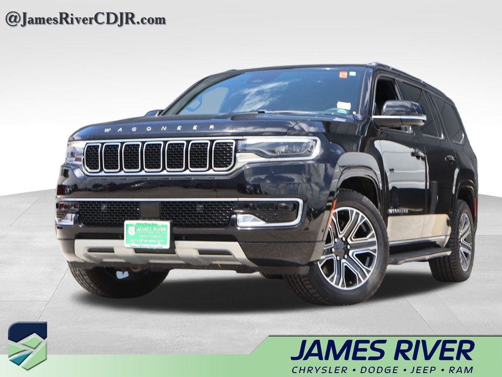 Diamond Black Crystal Pearlcoat 2024 Jeep Wagoneer Series II RWD SUV / Crossover 4X2 8-Speed Automatic