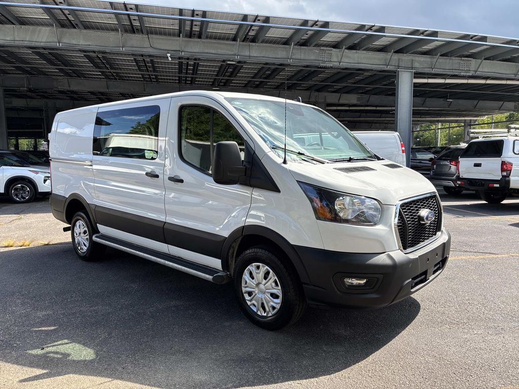 Oxford White 2025 Ford Transit Cargo Van Rear-Wheel Drive