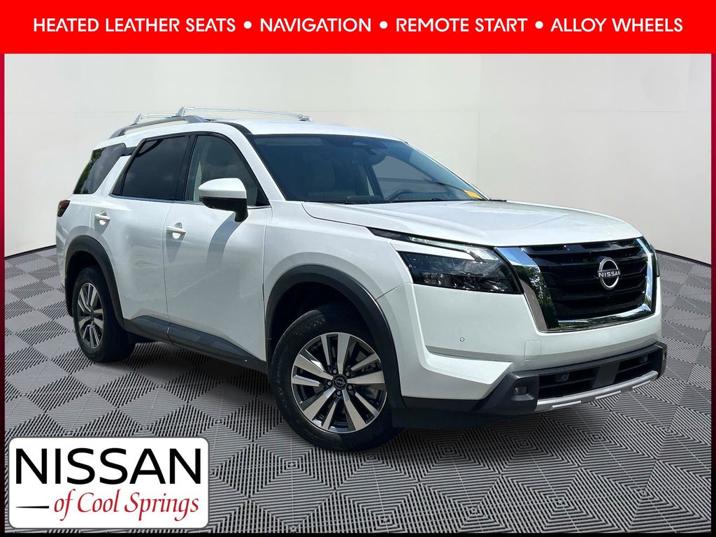 White Pearl 2025 Nissan Pathfinder SUV / Crossover All-Wheel Drive 9-Speed Automatic