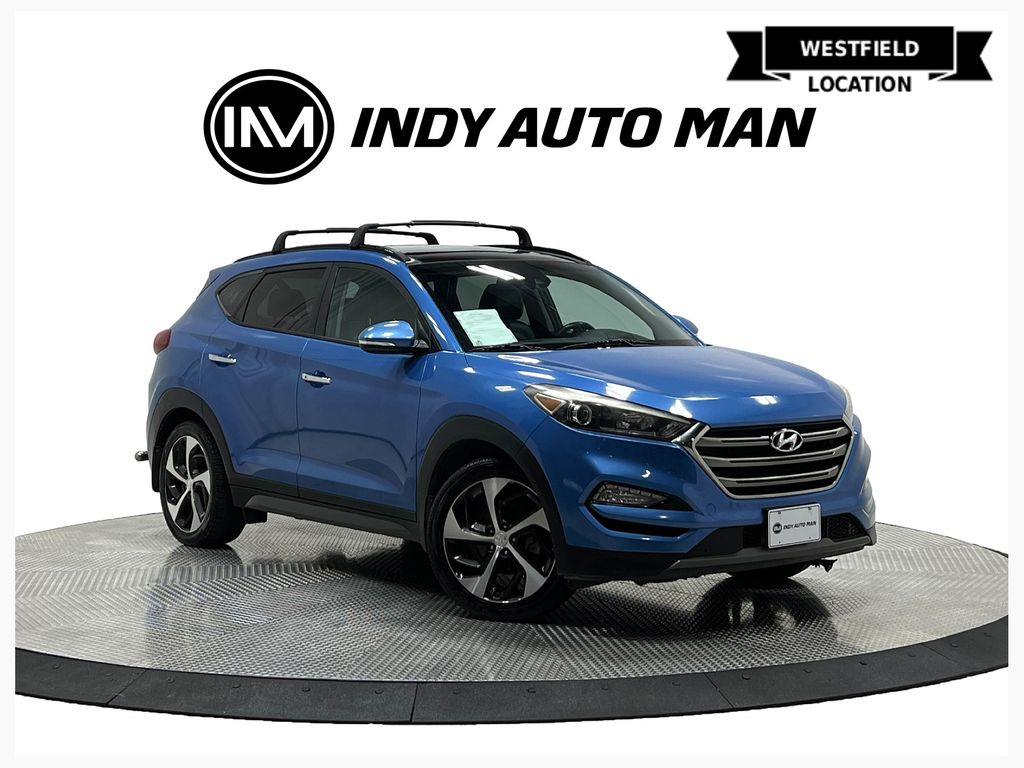 Caribbean Blue 2016 Hyundai Tucson SUV / Crossover All-Wheel Drive 7-Speed Automatic