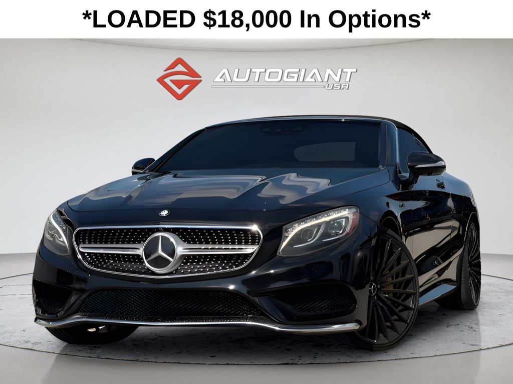 Black 2017 Mercedes-Benz S-Class Convertible Rear-Wheel Drive 9-Speed Automatic