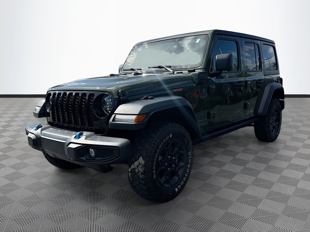 Sarge Green Clearcoat 2023 Jeep Wrangler 4xe Willys 4WD SUV / Crossover Four-Wheel Drive 8-Speed Automatic