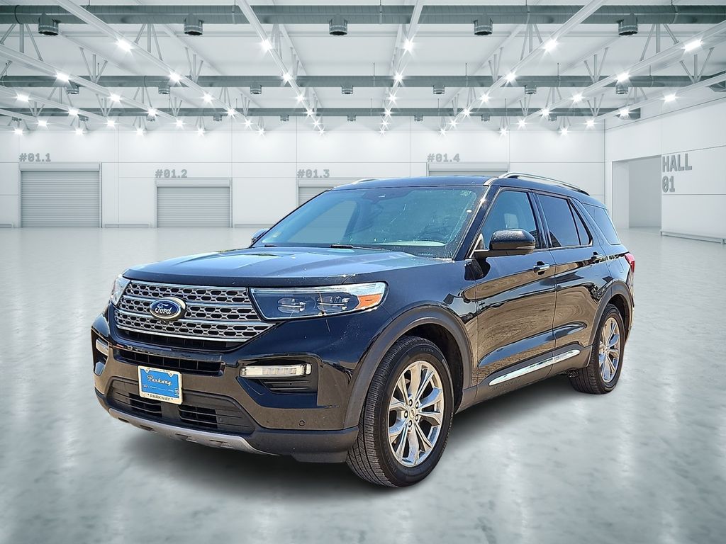 Black Metallic 2021 Ford Explorer Limited RWD SUV / Crossover Rear-Wheel Drive Automatic