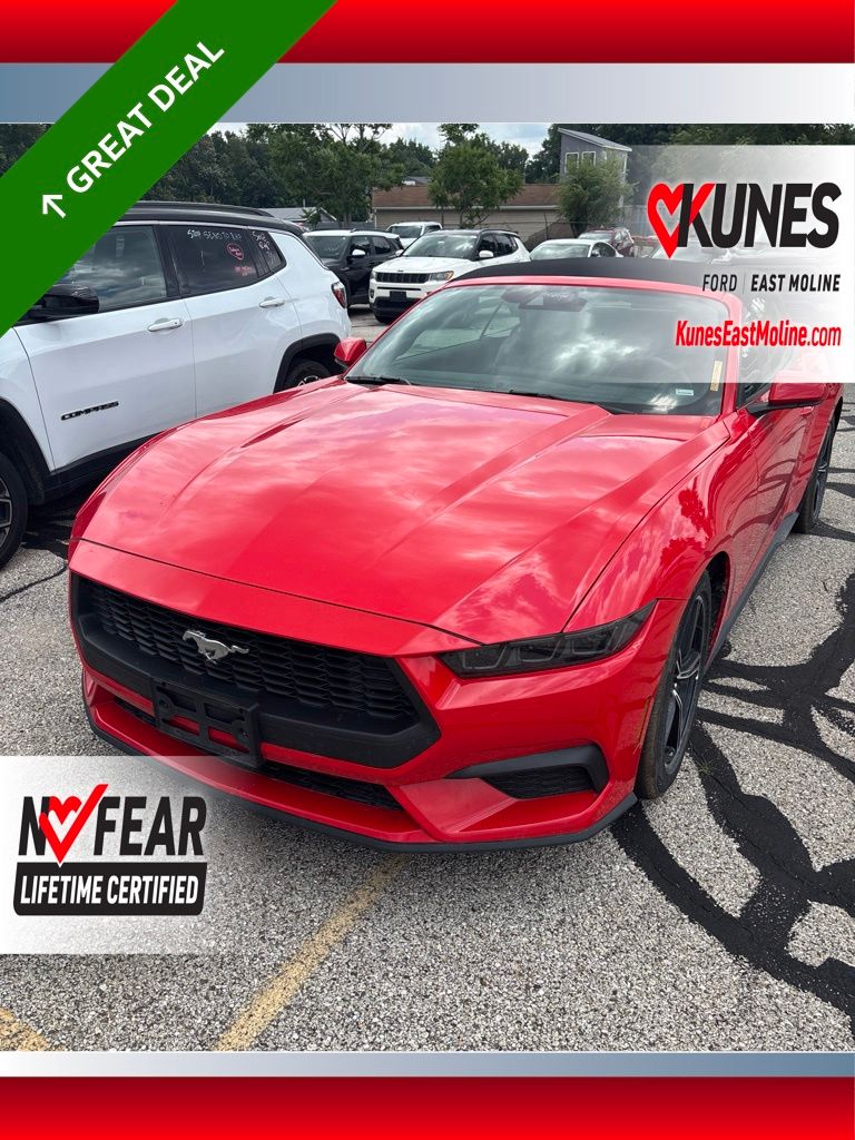 Race Red 2025 Ford Mustang Convertible Rear-Wheel Drive Automatic