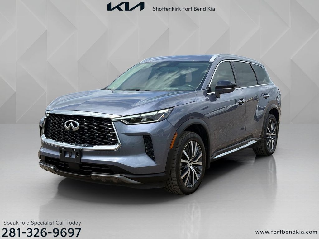 2023 INFINITI QX60 Sensory Blue at Bayshore Chrysler Jeep Dodge Ram