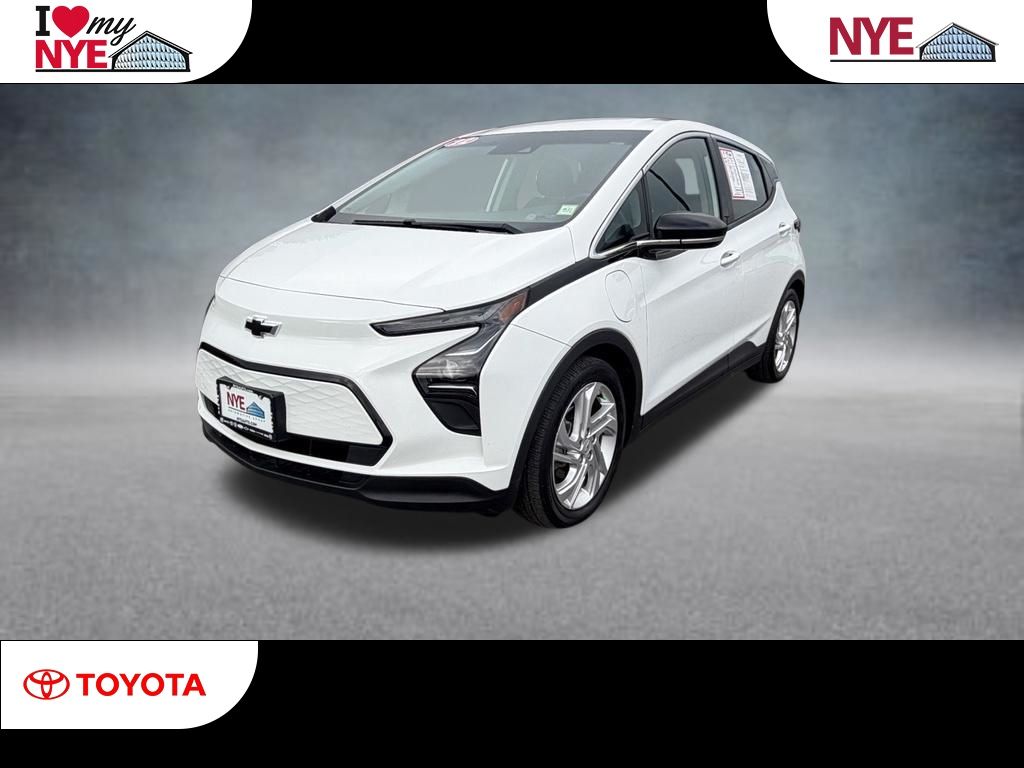 Summit White 2022 Chevrolet Bolt EV Hatchback Front-Wheel Drive 1-Speed Automatic