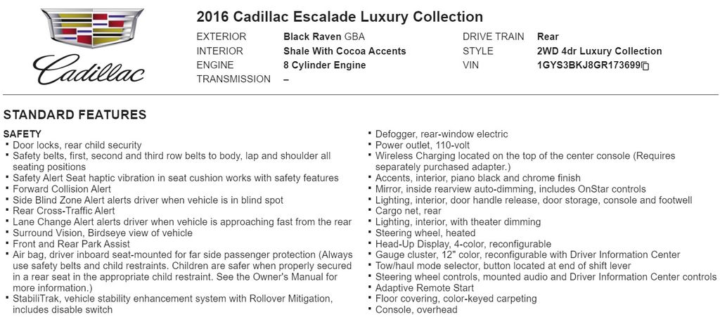 2016 Cadillac Escalade Luxury 21