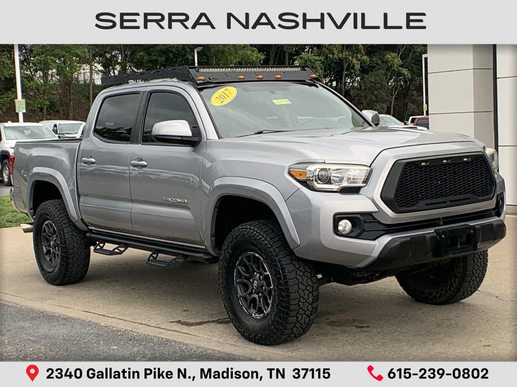 Silver 2017 Toyota Tacoma Pickup Truck Four-Wheel Drive 6-Speed Automatic