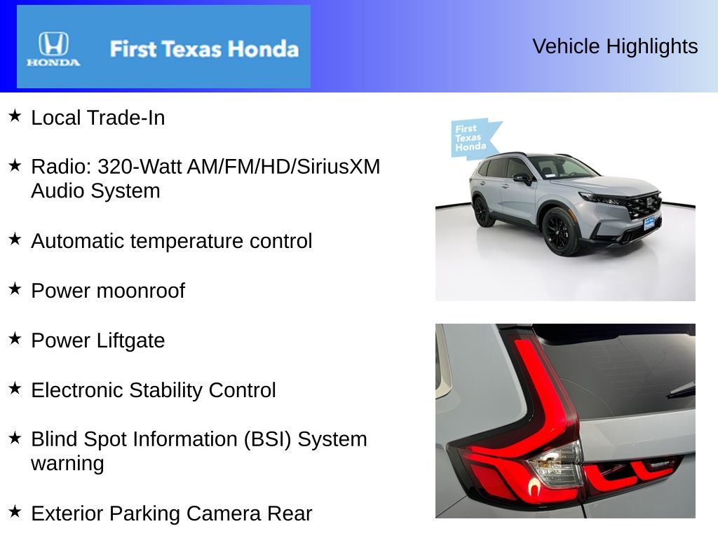 Used Car 2025 Honda Cr-v Hybrid  Sport-l For Sale Under $35,000 In Austin, Texas