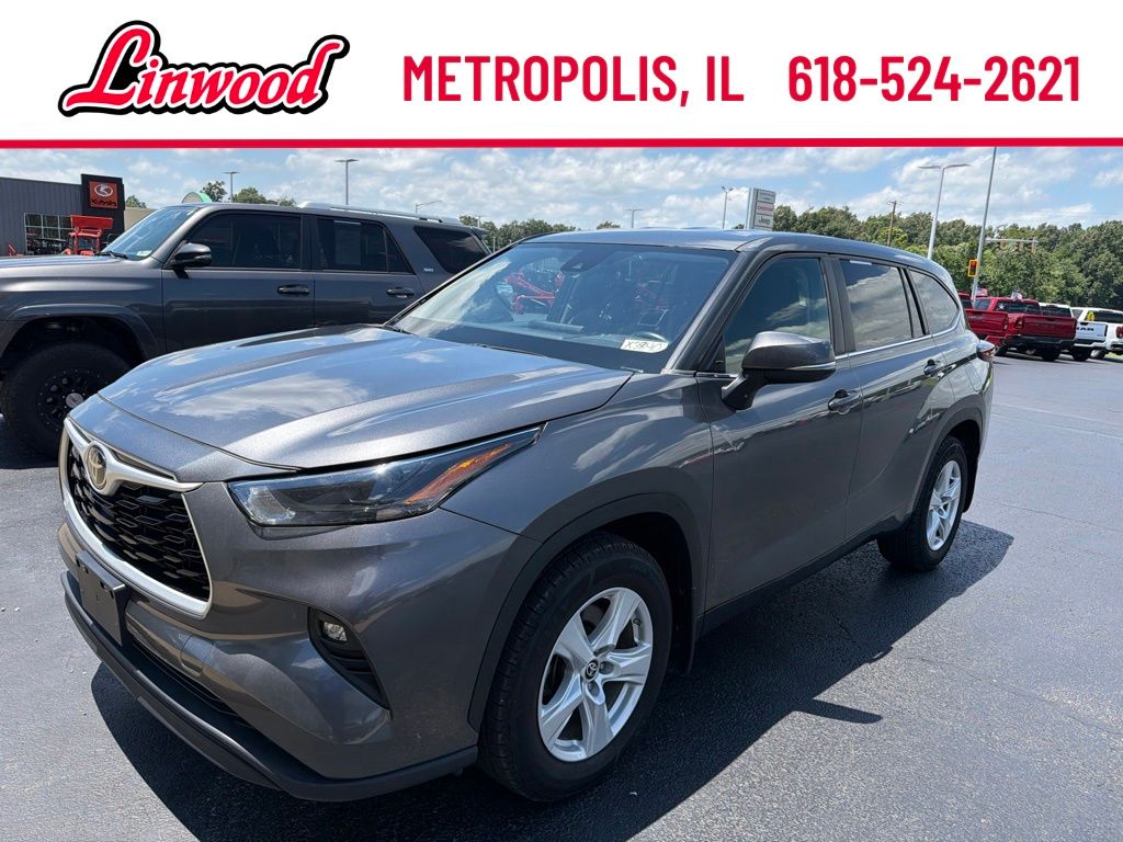 Magnetic Gray Metallic 2024 Toyota Highlander LE AWD SUV / Crossover All-Wheel Drive 8-Speed Automatic
