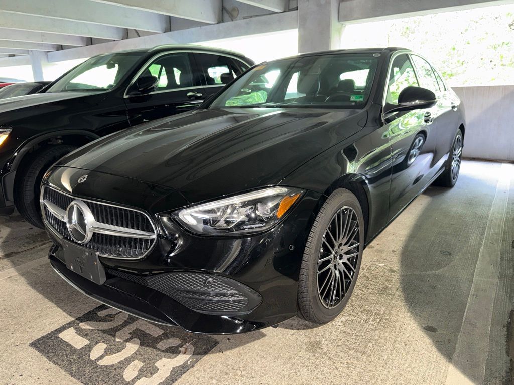 Black 2024 Mercedes-Benz C-Class Sedan All-Wheel Drive 9-Speed Automatic