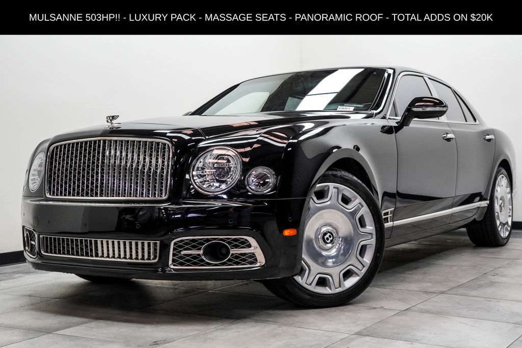 Black 2018 Bentley Mulsanne Sedan Rear-Wheel Drive 8-Speed Automatic