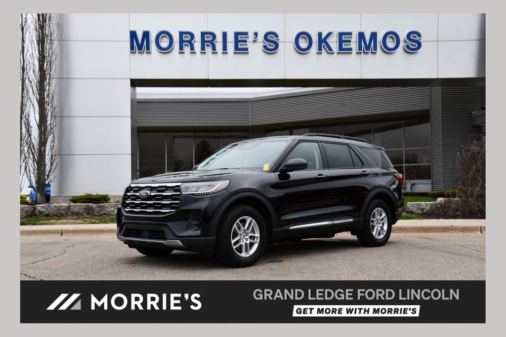Agate Black Metallic 2025 Ford Explorer Active AWD SUV / Crossover All-Wheel Drive Automatic