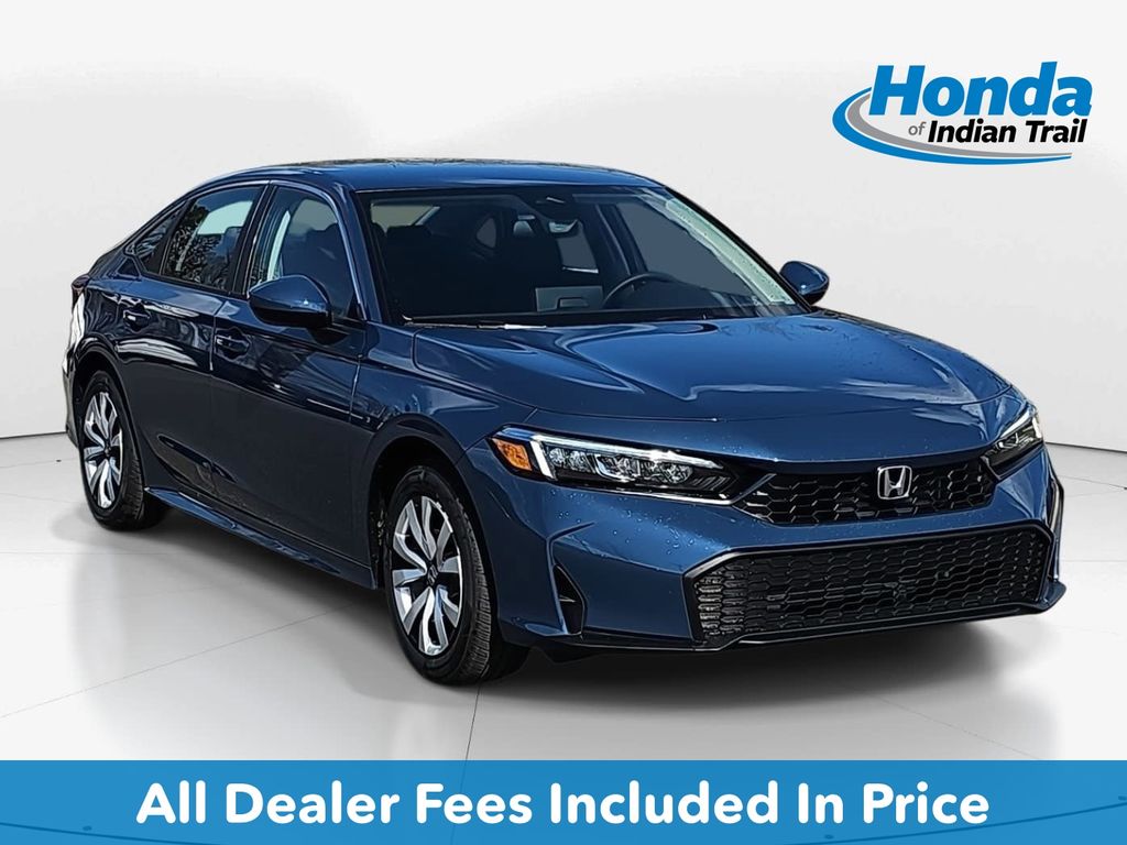 Blue Lagoon Pearl 2026 Honda Civic Sedan Front-Wheel Drive Continuously Variable Transmission