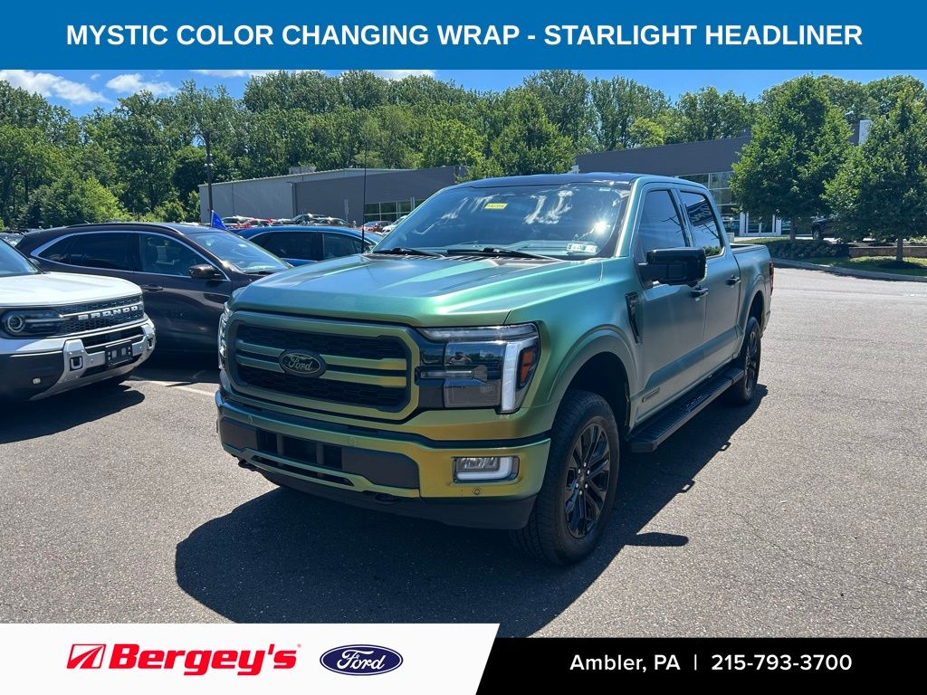 Green 2024 Ford F-150 Pickup Truck Four-Wheel Drive Automatic