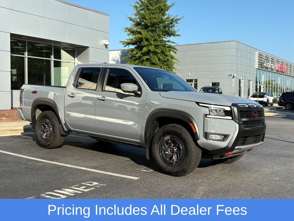 Boulder Gray Pearl 2025 Nissan Frontier Pickup Truck Four-Wheel Drive 9-Speed Automatic Overdrive