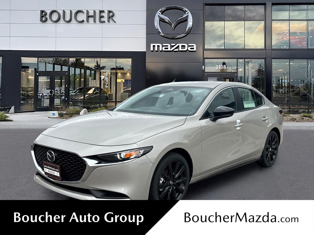 Gray (Platinum Quartz Metallic) 2026 Mazda MAZDA3 Sedan Front-Wheel Drive 6-Speed Automatic