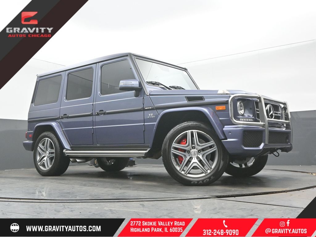 designo Manufaktur Slate Blue Varilcolor 2018 Mercedes-Benz G-Class AMG G 63 4MATIC SUV / Crossover All-Wheel Drive 7-Speed Automatic