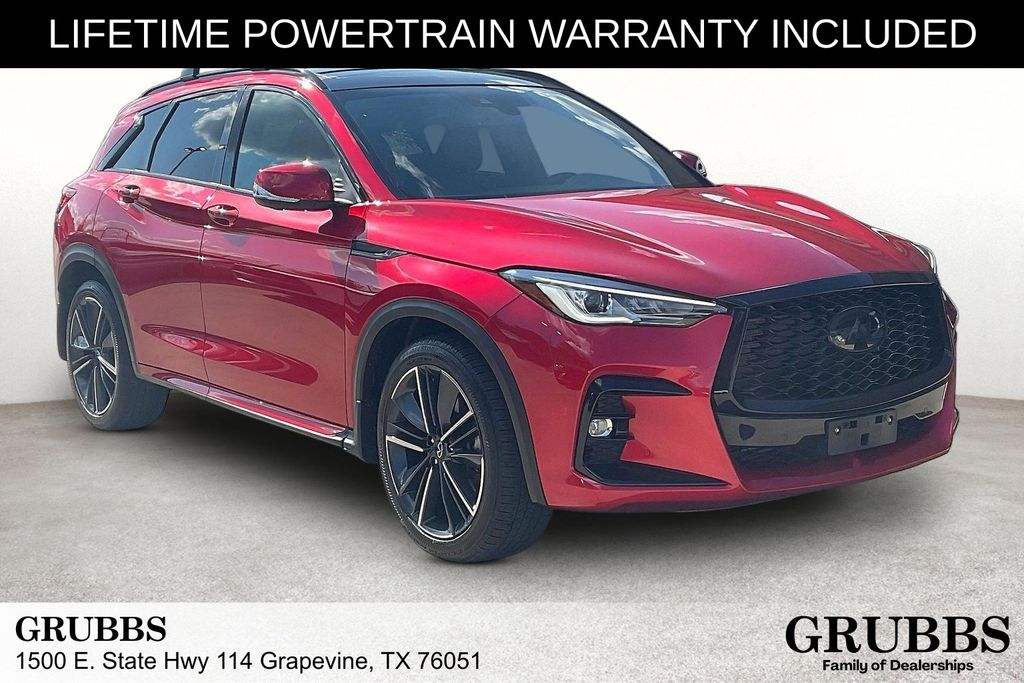 Dynamic Sunstone Red 2025 INFINITI QX50 SUV / Crossover All-Wheel Drive Continuously Variable Transmission